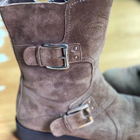 Enzo Angiolini Suede Mid-Calf Booties - Picture 2 of 3